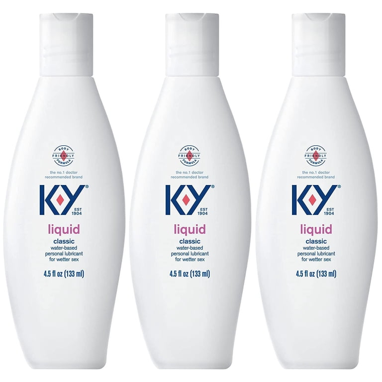 K-Y, Personal Lubricant, 4.5 oz, 3 Pack Liquid Water Based - Walmart.com