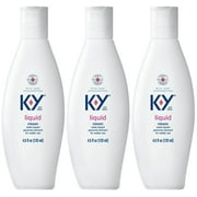 3 Pack K-Y Liquid Personal Lubricant 4.5 oz Each