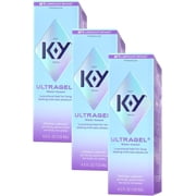 3 Pack - K-Y UltraGel Personal Water Based Lubricant, 4.5 Oz