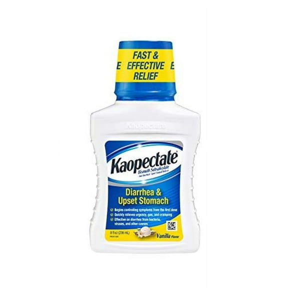 (3 Pack)Kaopectate Multi-Symptom Relief for Diarrhea Upset Stomach in Vanilla, 8 Fl Oz