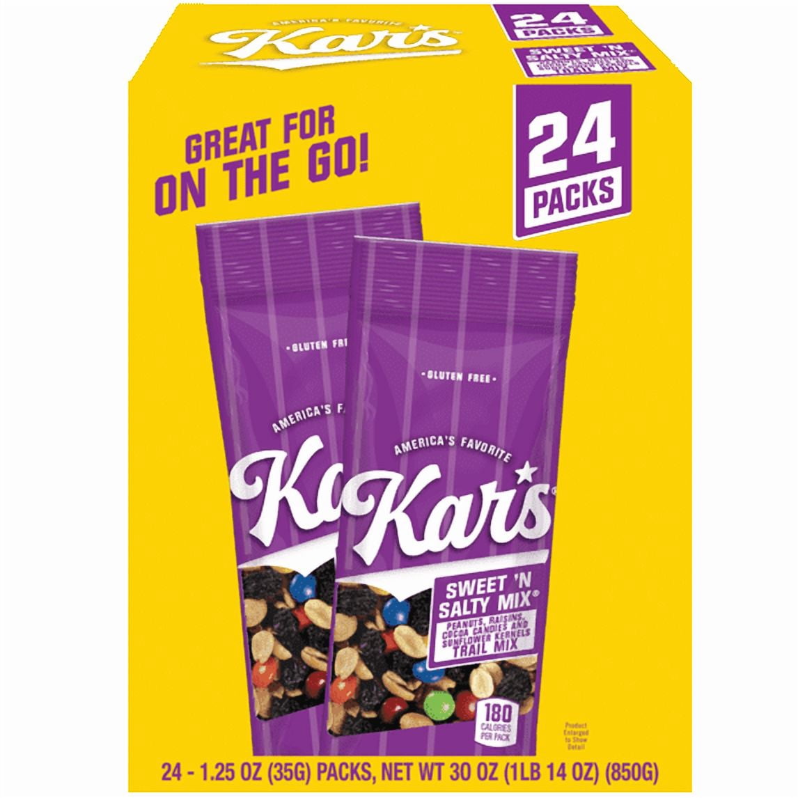 3 Pack - Kar's Sweet & Salty Trail Mix 1.25oz 24ct