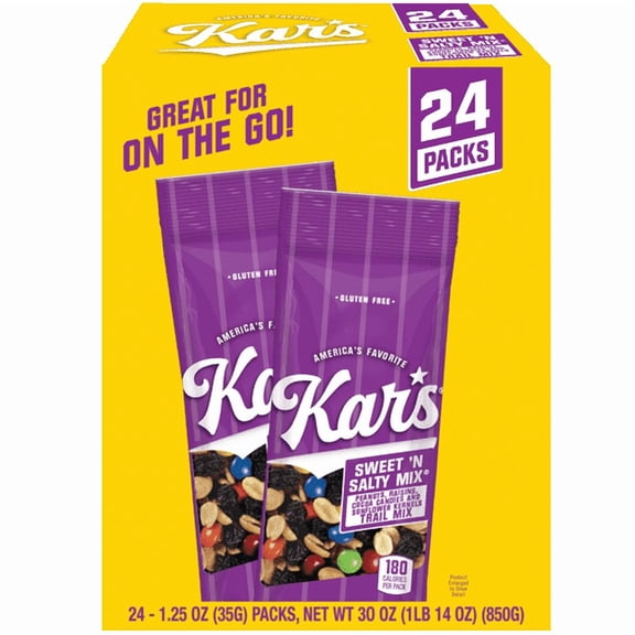 3 Pack - Kar's Sweet & Salty Trail Mix 1.25oz 24ct
