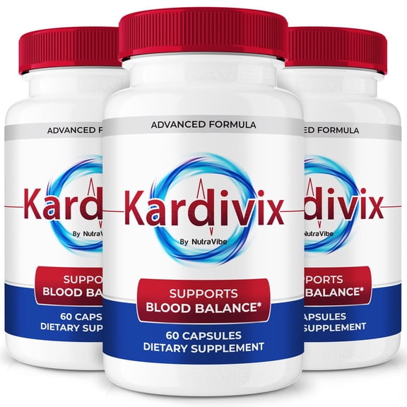 (3 Pack) Kardifix Original Formula with a Clean Blend to Support Healthy Circulation, Natural Energy & Balanced Levels | Just 2 Easy-to-Swallow Pills Daily (180 Capsules)