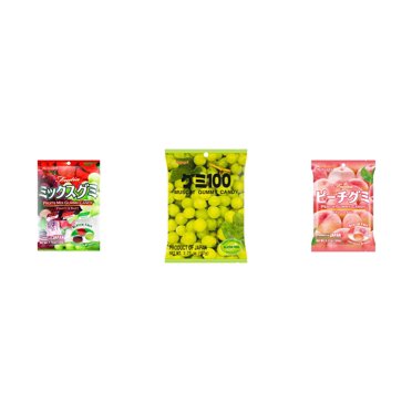 Kasugai Peach Gummy Candy – 2 Bags (3.59 Oz Each) – Japanese Snack – Gluten Free