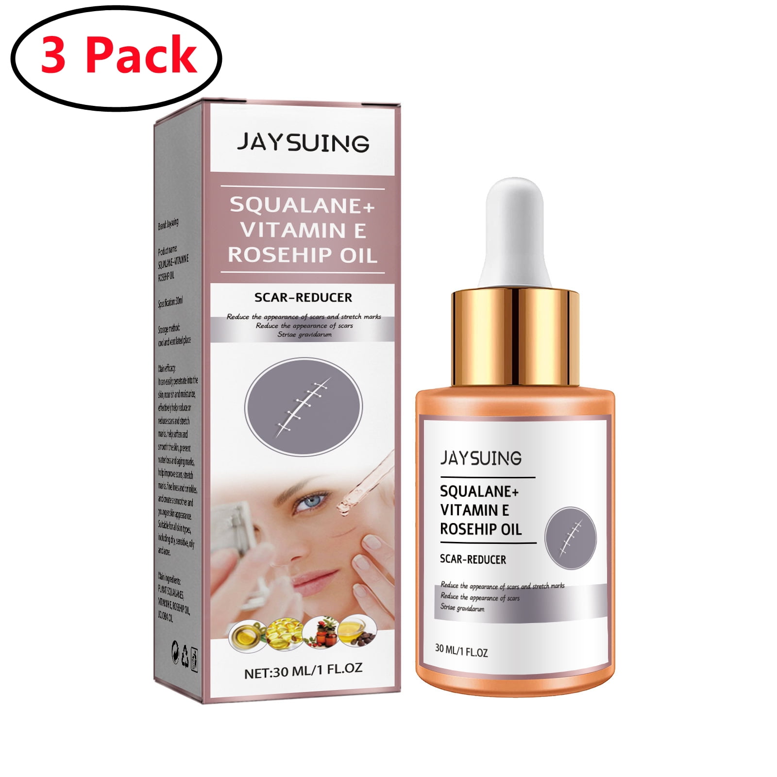 IIRich 3 Pack Keloid Bump Removal, Silicone Scar Gel For Keloid Scar