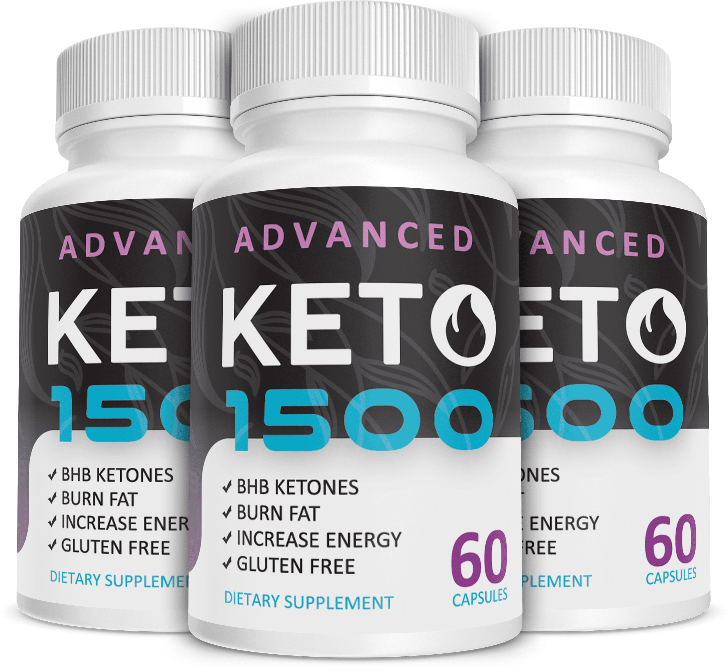 (3 Pack) Keto Advanced 1500 Keto Diet Pills, Keto BHB Salts for