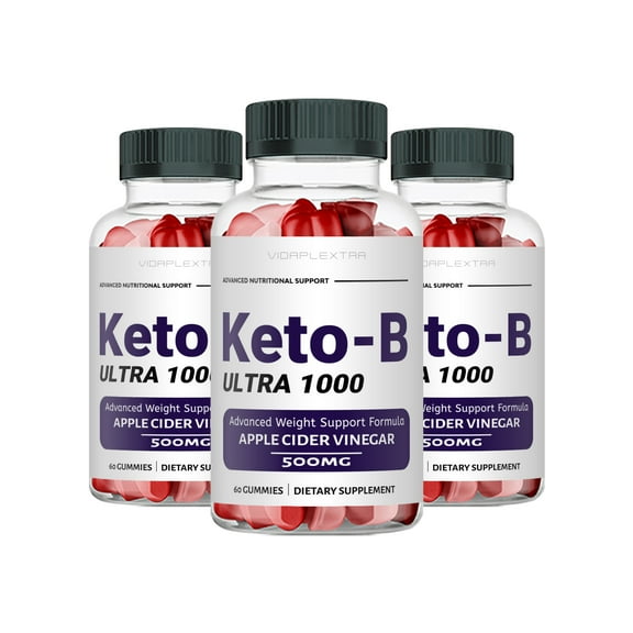 (3 Pack) Keto B Gummies - Keto B Ultra 1000 Advanced Weight Support Gummies