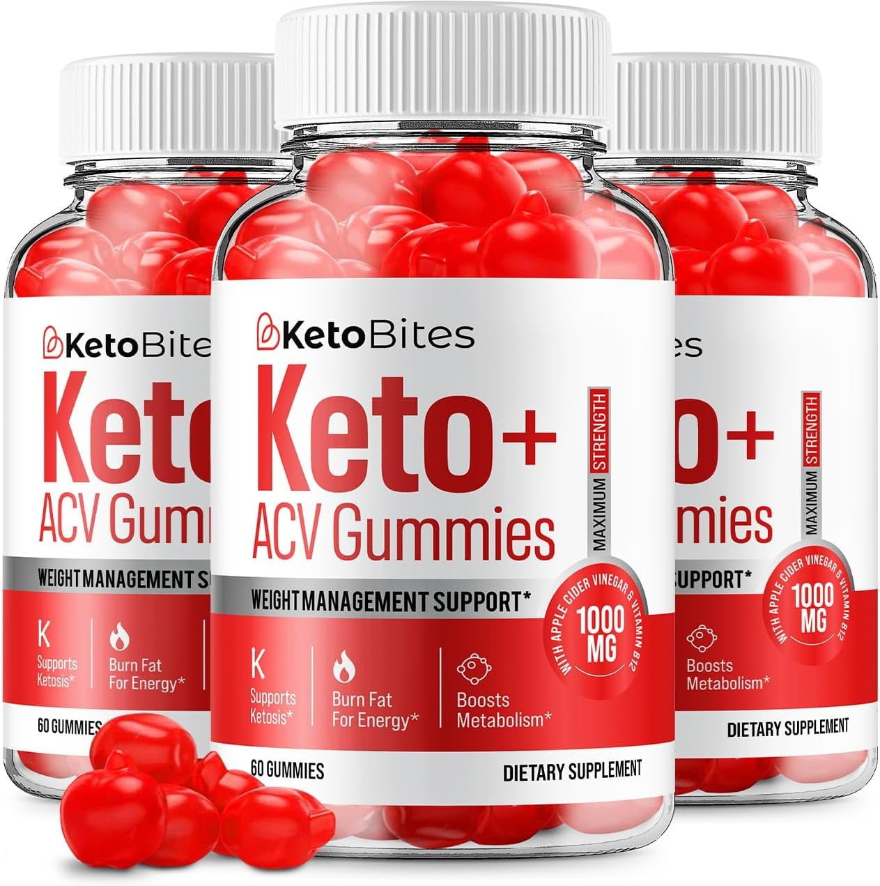 3 Pack Keto Bites ACV Gummies Advanced Formula Keto Bites Weight Loss