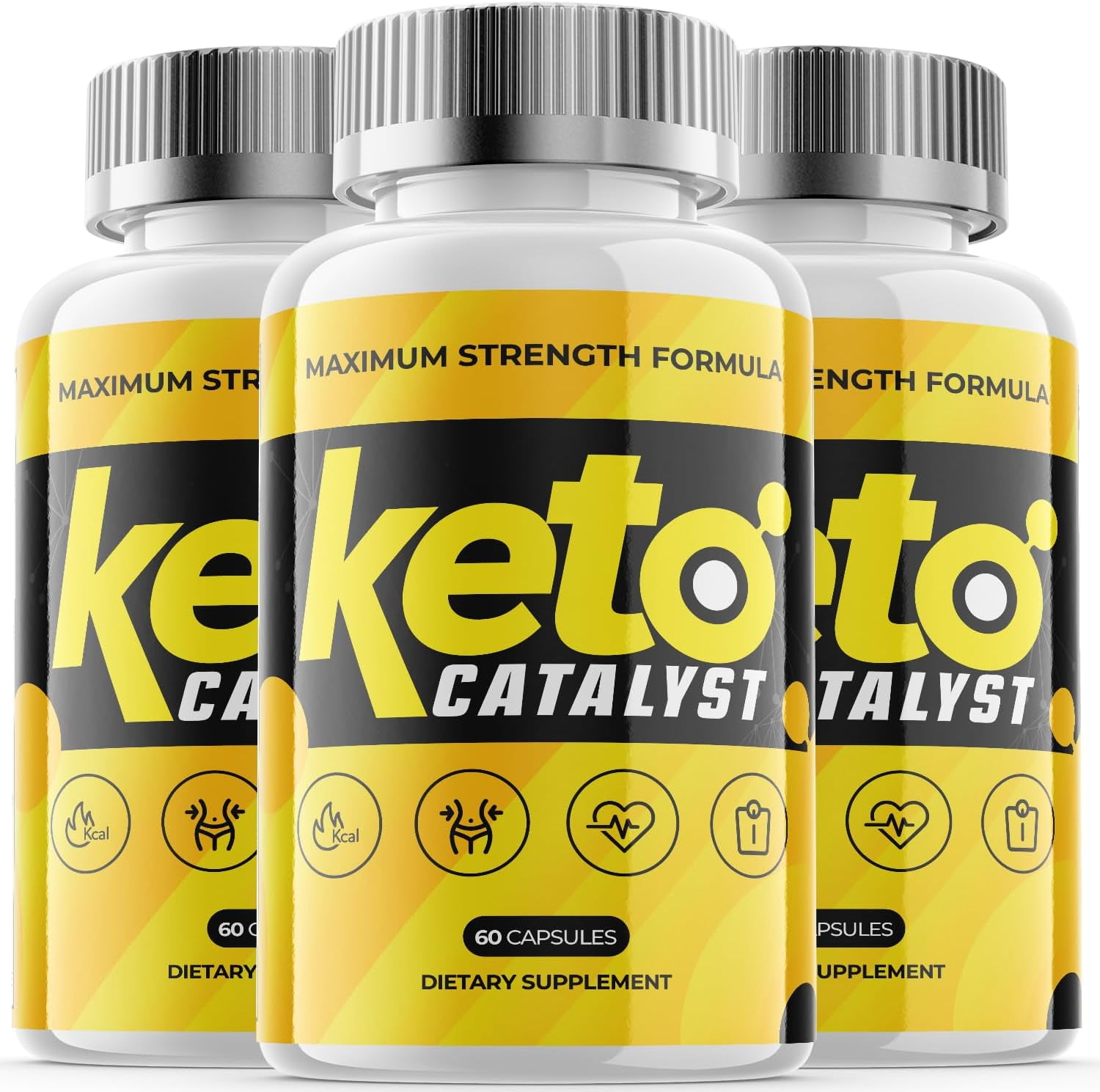 (3 Pack) Keto Catalyst - Keto Weight Loss Formula - Energy & Focus Boosting Dietary Supplements for Weight Management & Metabolism - Advanced Fat Burn Raspberry Ketones Pills - 180 Capsules