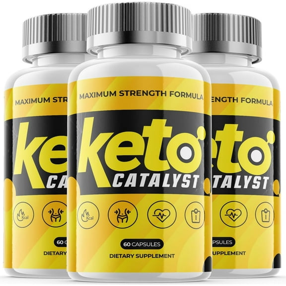 (3 Pack) Keto Catalyst - Keto Weight Loss Formula - Energy & Focus Boosting Dietary Supplements for Weight Management & Metabolism - Advanced Fat Burn Raspberry Ketones Pills - 180 Capsules