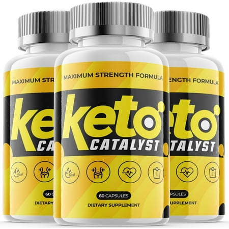 (3 Pack) Keto Catalyst - Keto Weight Loss Formula - Energy & Focus Boosting Dietary Supplements for Weight Management & Metabolism - Advanced Fat Burn Raspberry Ketones Pills - 180 Capsules