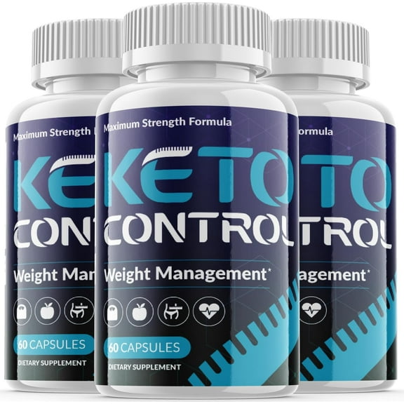 (3 Pack) Keto Control - Keto Weight Loss Formula - Energy & Focus Boosting Dietary Supplements for Weight Management & Metabolism - Advanced Fat Burn Raspberry Ketones Pills - 180 Capsules