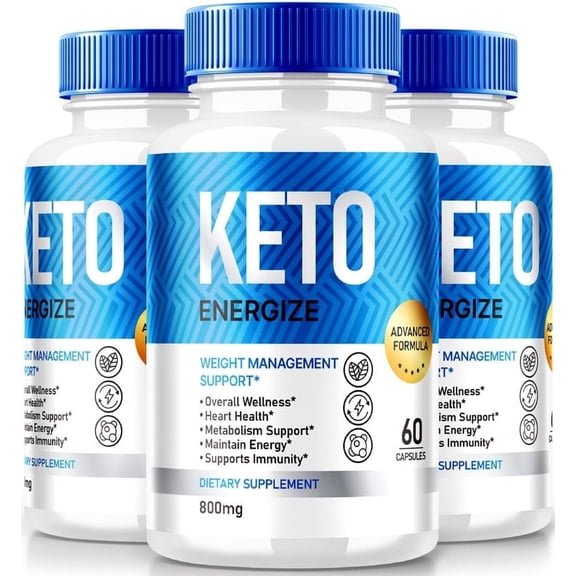 (3 Pack) Keto Energize Capsules, Official KetoEnergize To Boost Energy Levels, All Natural Keto Energy To Support Health and Fitness Goals, Keto Supplement Reviews (180 Capsules)