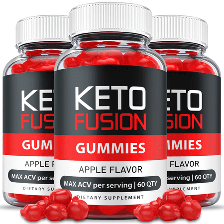 (3 Pack) Keto Fusion Gummies ACV Vegan Apple Cider Vinegar Weight Loss 180 Gummies