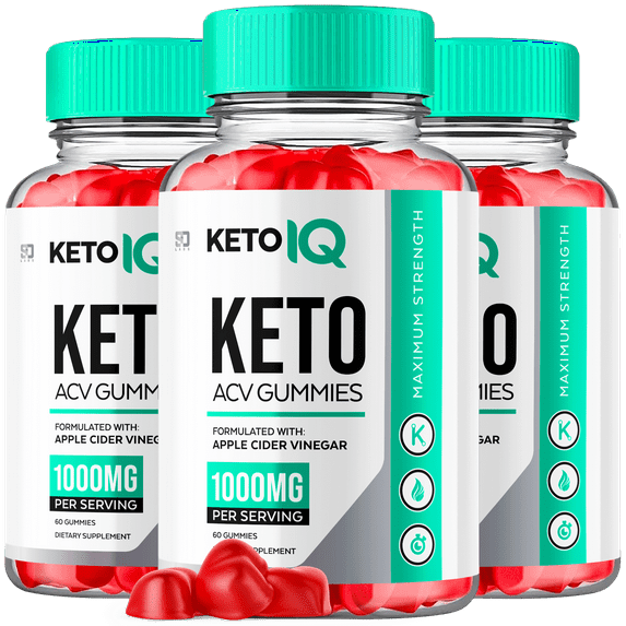 (3 Pack) Keto IQ Keto ACV Gummies - Apple Cider Vinegar Supplement for Energy & Focus - Dietary Supplement Gummies with Apple Cider Vinegar Folate Vitamin B12 B6 Beet Root (180 Gummies)