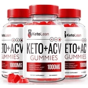 3 Pack Keto Lean Keto ACV Gummies, Keto + ACV Gummies, All Natural Apple Cider Vinegar 1000MG, ACV Keto Gummy Supplement, Keto Vitamins, Official Keto plus ACV, KetoLean Reviews 180 Gummies