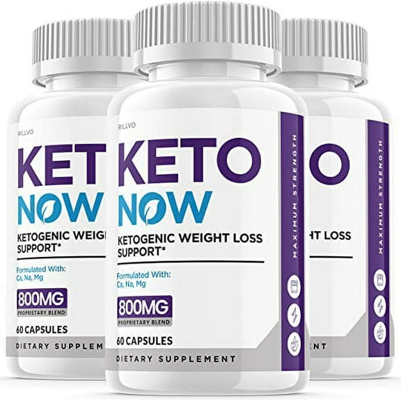 (3 Pack) Keto Now Pills Advanced Ketogenic Supplement (180 Capsules)