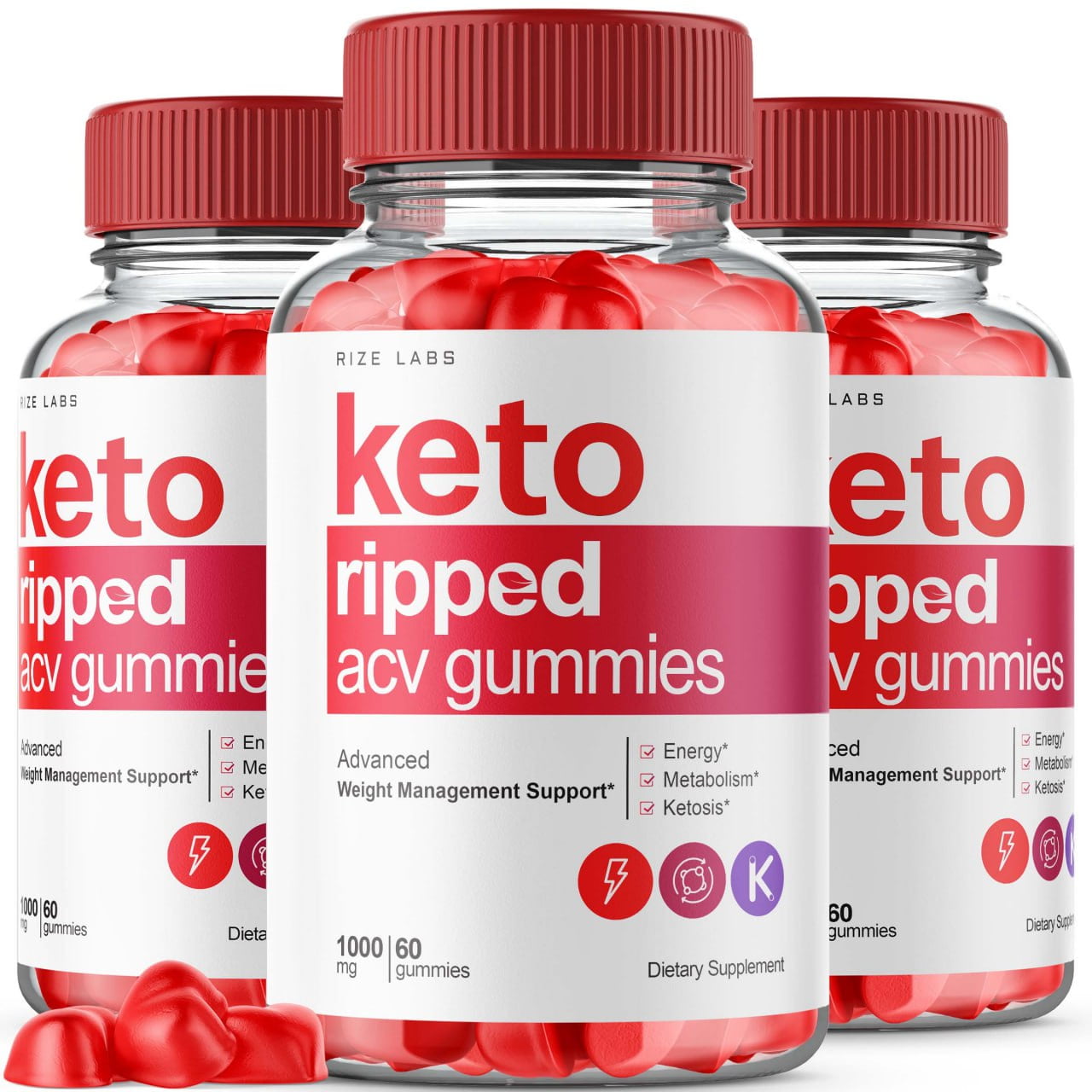 (3 Pack) Keto Ripped ACV Gummies Keto Ripped Gummies, Keto Ripped
