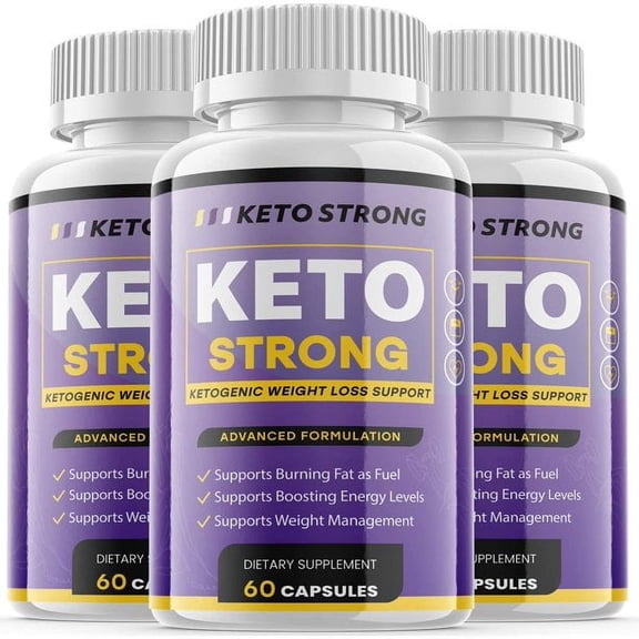 (3 Pack) Keto Strong - Keto Diet Pills Advanced Weight Management & Appetite Suppressant Keto BHB Supplement for Women and Men - 180 Capsules