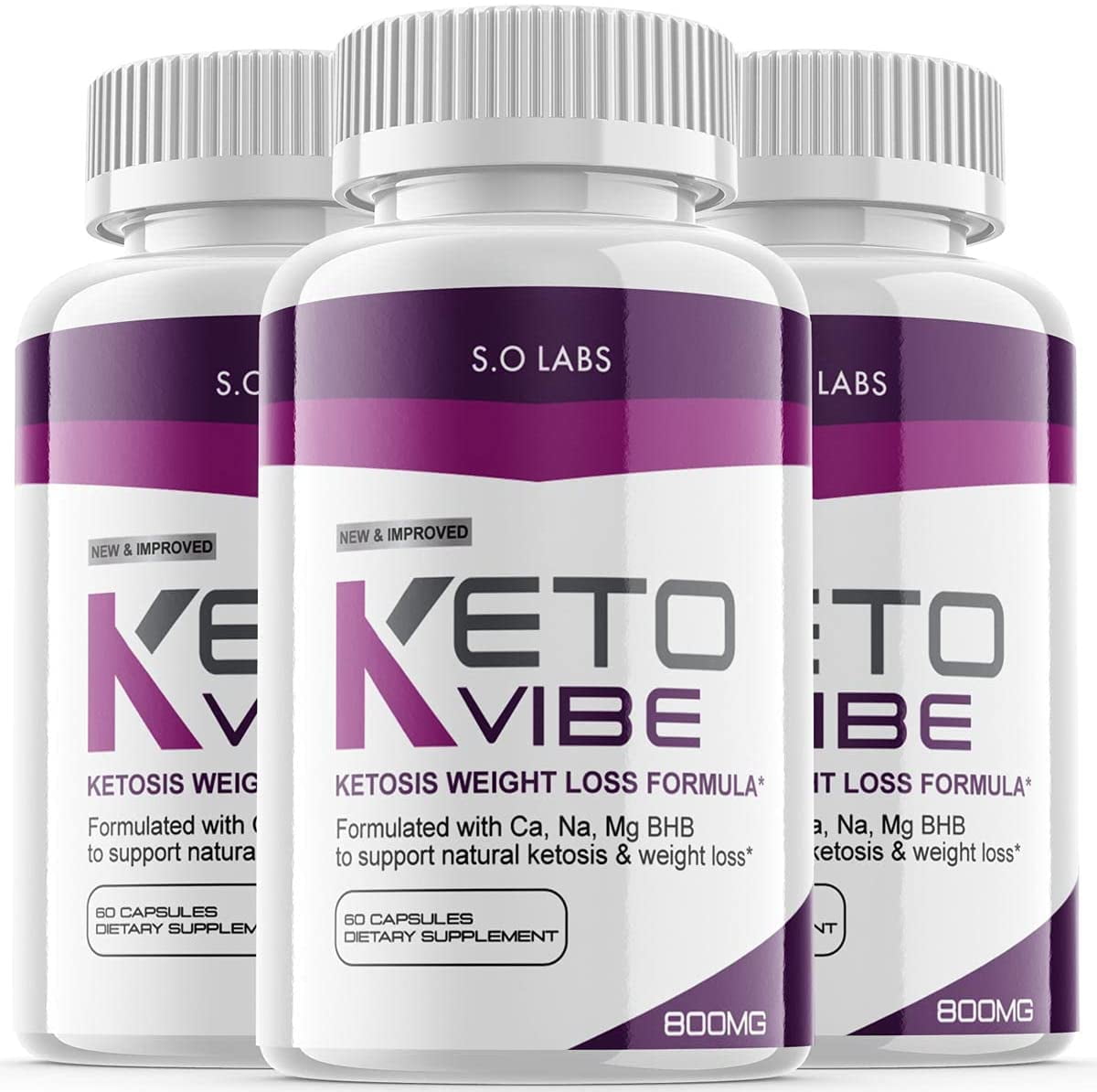 (3 Pack) Keto Vibe Pills Dietary Supplement for Weight Loss, Appetite