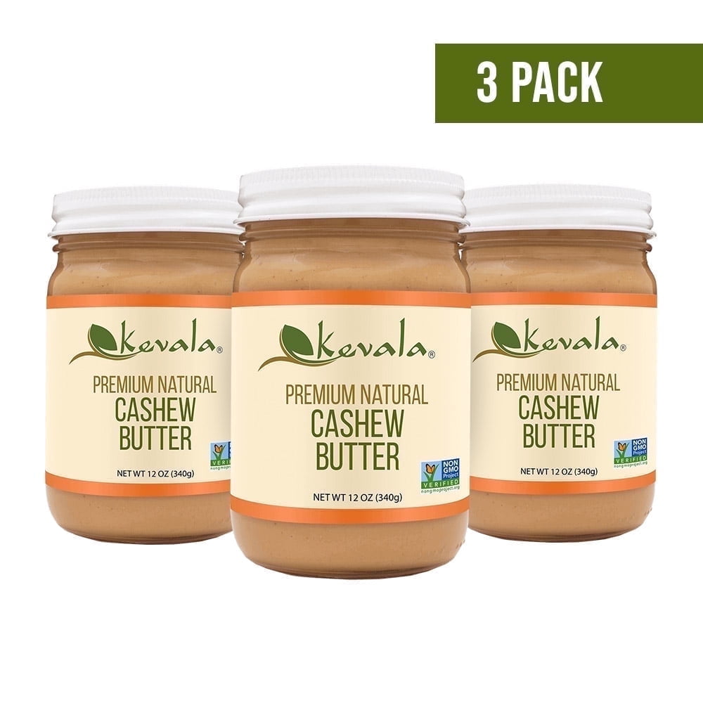 (3 pack) kevala cashew butter 12 oz