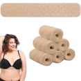 thumbnail image 1 of 6 Pack Khaki Bra Liners for Absorb Sweat Reusable,Breathable Thin Breast Pads,18 x 3 Inch Under Breasts Sweat Liners,Cotton Absorbent Pads Protectors,for Women Sweating Supplies By Scheam, 1 of 7