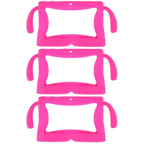 3 Pack Kids Tablet Cover Case Comfortable Rose Red Child