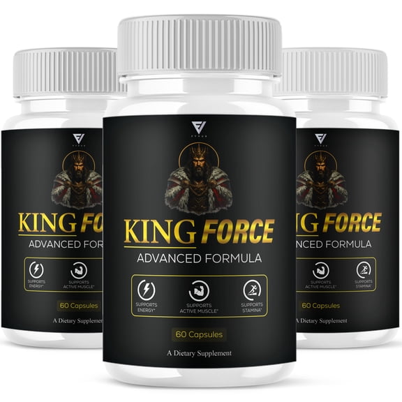 (3 Pack) King Force Male Capsules, KingForce Health Support (180 Capsules)