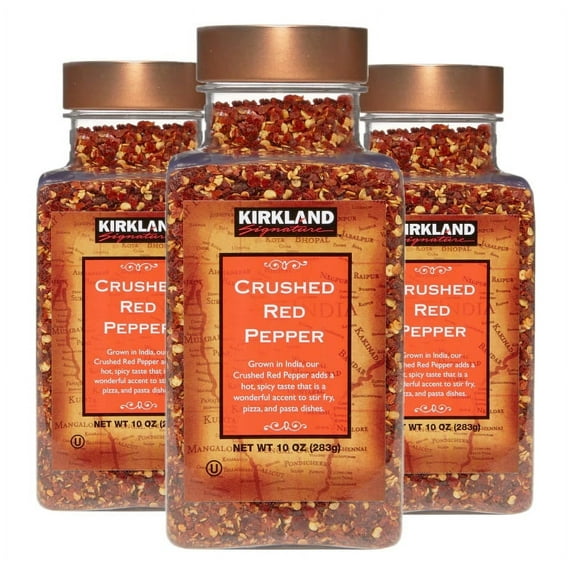 3 Pack | Kirkland Signature Crushed Red Pepper, 10 oz