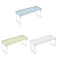 thumbnail image 1 of 3 Pack Kitchen Cabinet Shelf Counter Organizer Rack Pantry Storage, Bathroom Bedroom Office Table Desk Space Saving Steel Frame Stackable Rust Resistant Non Slip Multicolor, 1 of 2
