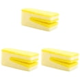 thumbnail image 1 of 3 Pack Kitchen Dish Sponge, TINGXIN Non Scratch Cleaning Pad, Multifunctional Scrubber, for Home Kitchen, Dish and Pot Washing Use, Yellow M Size, 1 of 5