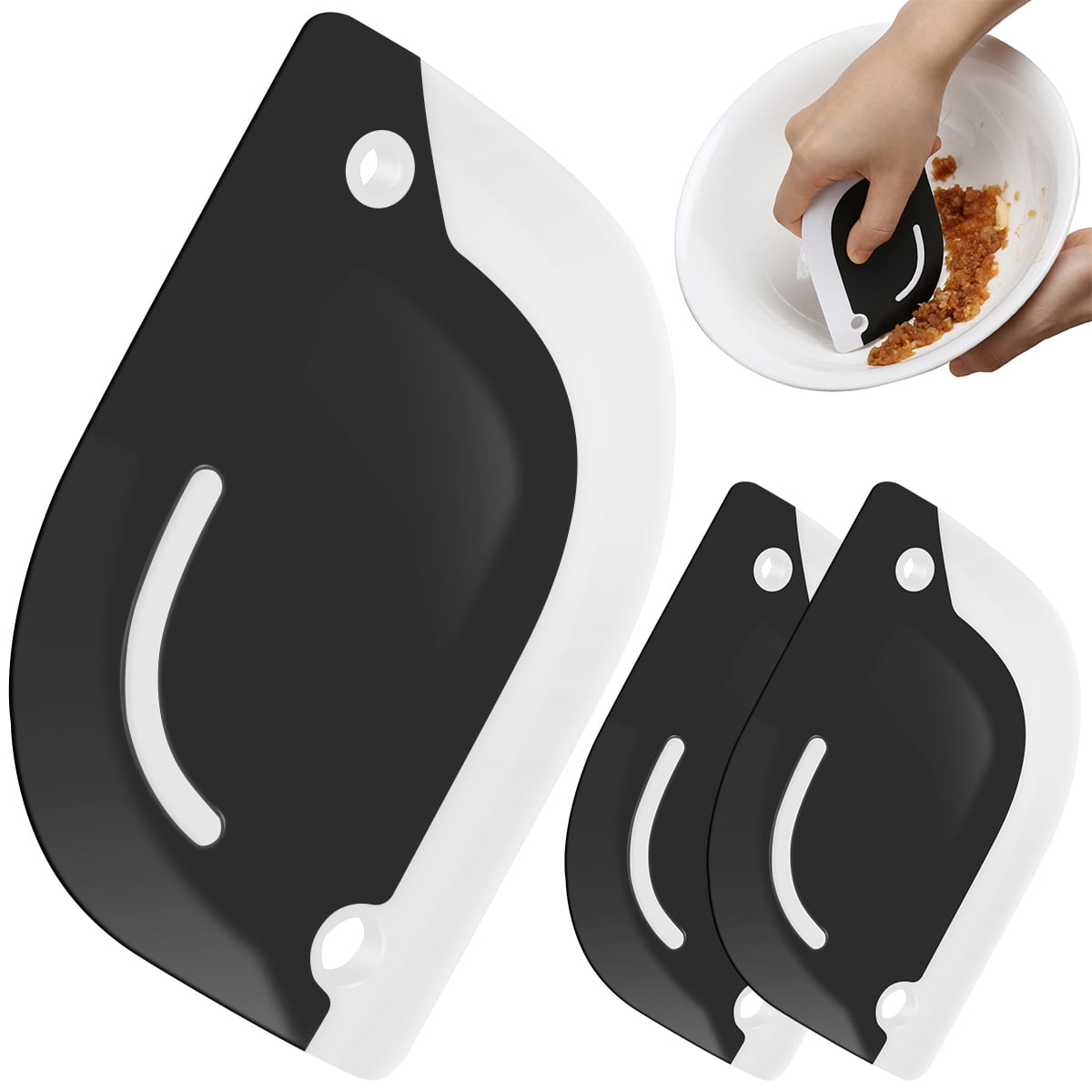 2 Pack Scraper Tool Kitchen, Sink Squeegee, Squeegee and