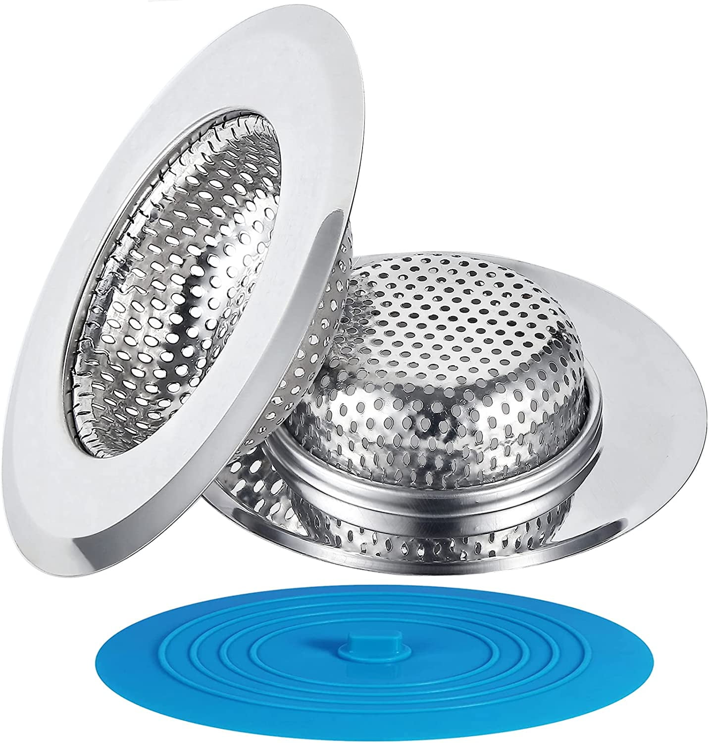 3 Pack Kitchen Sink Strainer and Sink Stopper, Sink Strainer Stopper ...