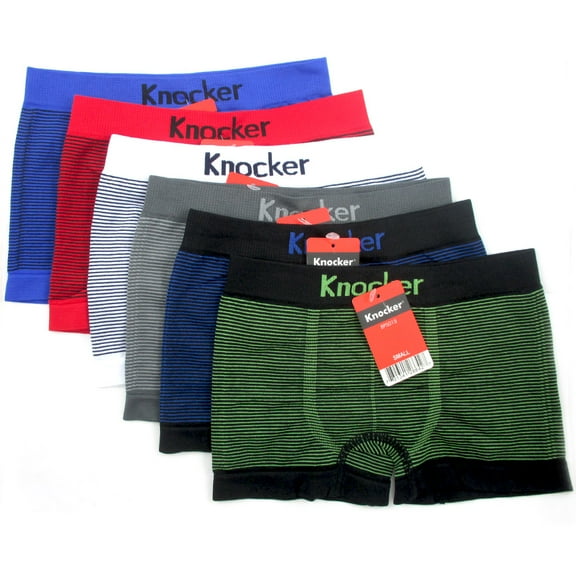 3 Pack Knocker Boxer Briefs Seamless Shorts Spandex Comfort Underwear Kids Boy M