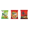 thumbnail image 1 of 3 Pack Korean NongShim Gourmet Spicy Shin Instant Ramen Noodle, 3 Flavors(Soon Veggie,kimchi,shin red) Plus NineChef Brand Long Handle Coffee Spoon, 1 of 2