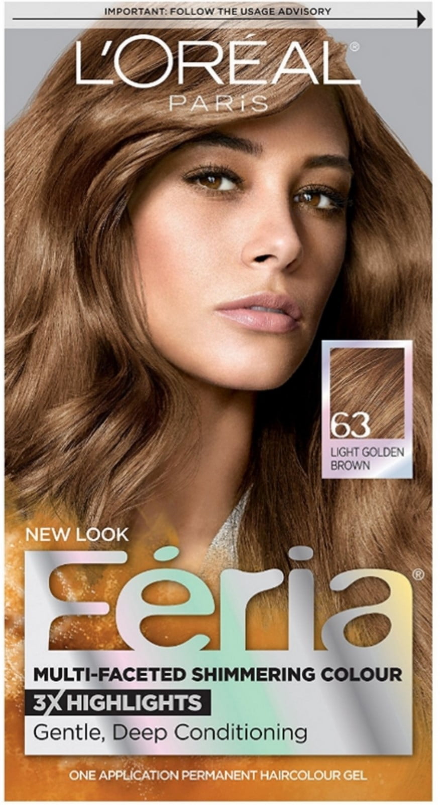 L'Oreal Paris Feria Multi-Faceted Shimmering Hair Color, Light