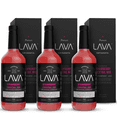thumbnail image 1 of (3-Pack) LAVA Premium Strawberry Margarita Mix Strawberry Daiquiri Mix, Made with Real Strawberries, Agave, Key Lime, No Artificial Sweeteners, Lots of Flavor, (3) 1-Liter (33.8oz) Glass Bottles, 1 of 6