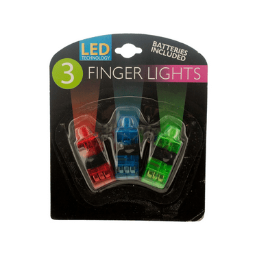 3 Pack LED Finger Lights, Shoot Colorful Laser Beams from Your Fingers, Perfect for Parties, Dances and Hours of Fun, Easy to Use with Elastic Holders for Non Stop Entertainment