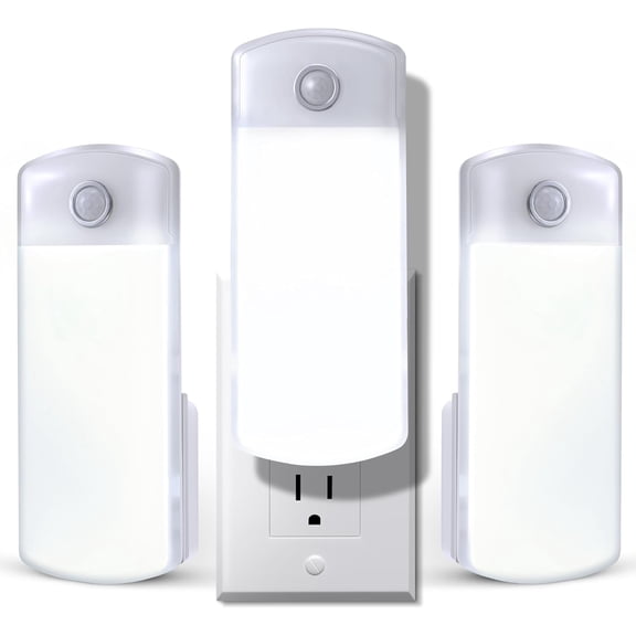 3 Pack LED Power Failure Light with Motion Detection Rechargeable Plug In Flashlight Emergency Light Bestseling