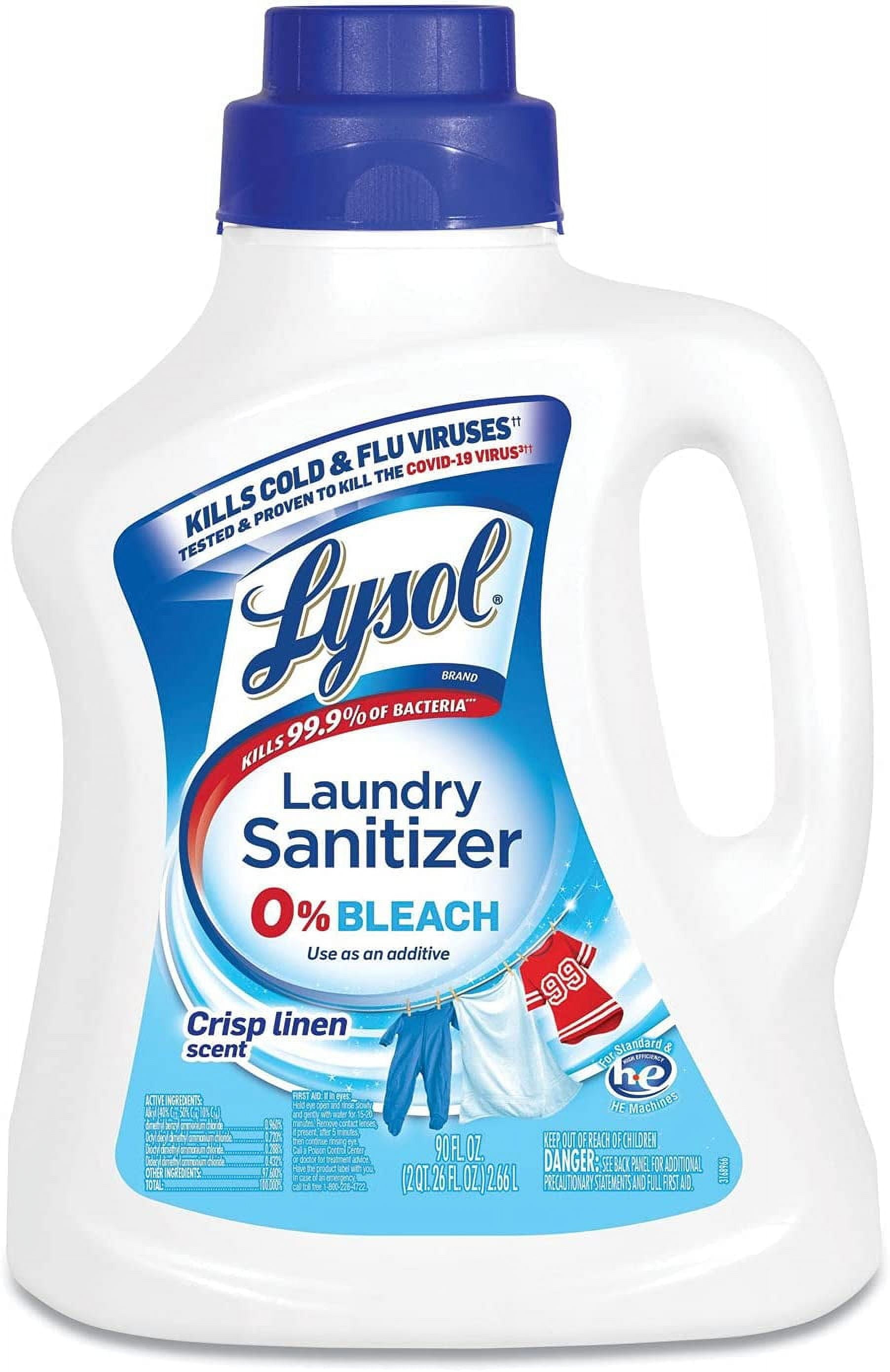 (3 Pack) LYSO*L Laundry Sanitizer 90 oz.- Crisp Linen 270oz