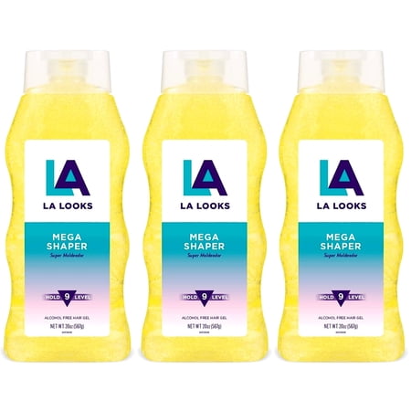 3 Pack La Looks Absolute Styling Flex Level 9 Mega Mega Hold Gel 20 Oz Each
