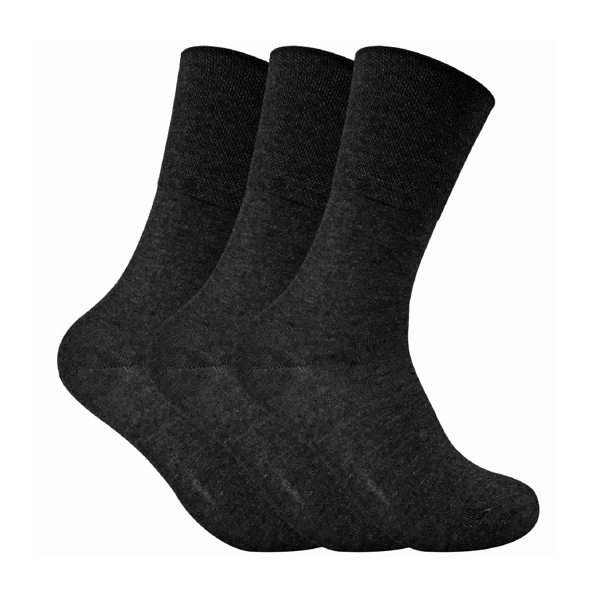 3 Pack Ladies Non Elastic Thermal Diabetic Socks for Poor Circulation