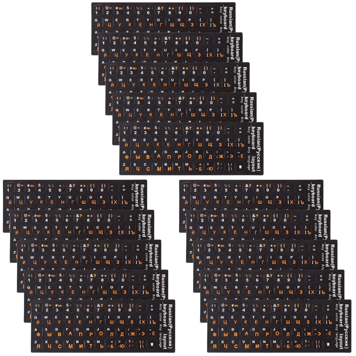 3 Pack Laptop Stickers Clear Keycaps Keyboard Film - Walmart.com