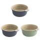 3 Pack Large Kitchen Strainer Colander Bowl Set, Double-Layer Plastic Fruits Vegetable Washing Basket, Drain Bowls for Cleaning Washing Mixing, Detachable