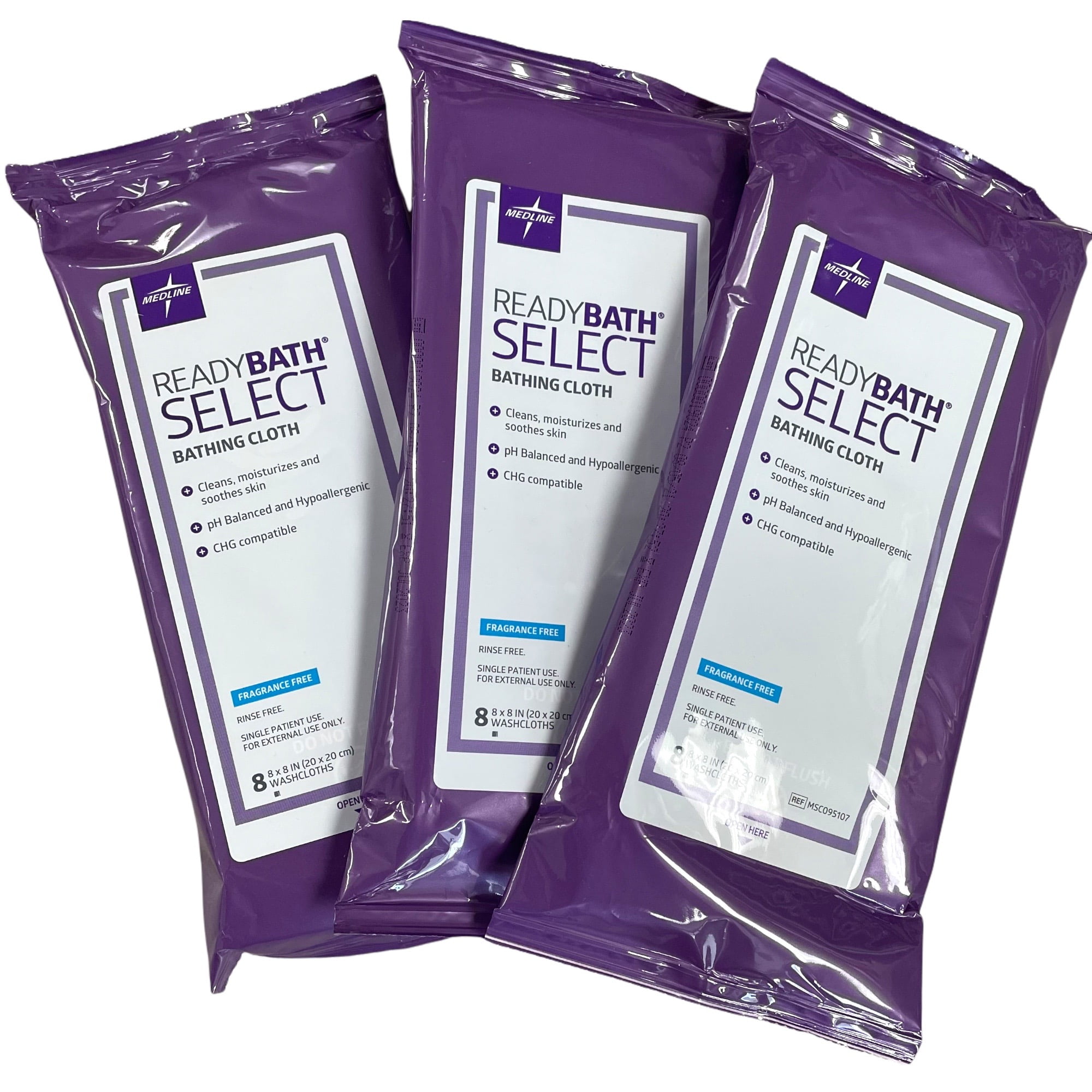 3 Pack Large Personal Cleansing Cloth Wipes Medium Weight Wipes 3x8