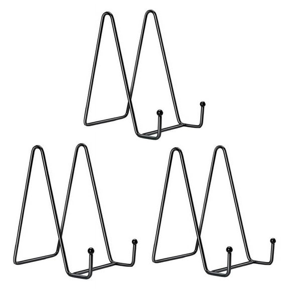 3 Pack Large Plate Holder Display Stand-10 Inch Tall Plate Stands for Display-Metal Picture Frame Stand-Big Easel Stand