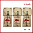 thumbnail image 1 of 3 Pack Large Wood Mouse Traps Rat Mice Killer Snap Trap Power Rodent Pest Trap, 1 of 3