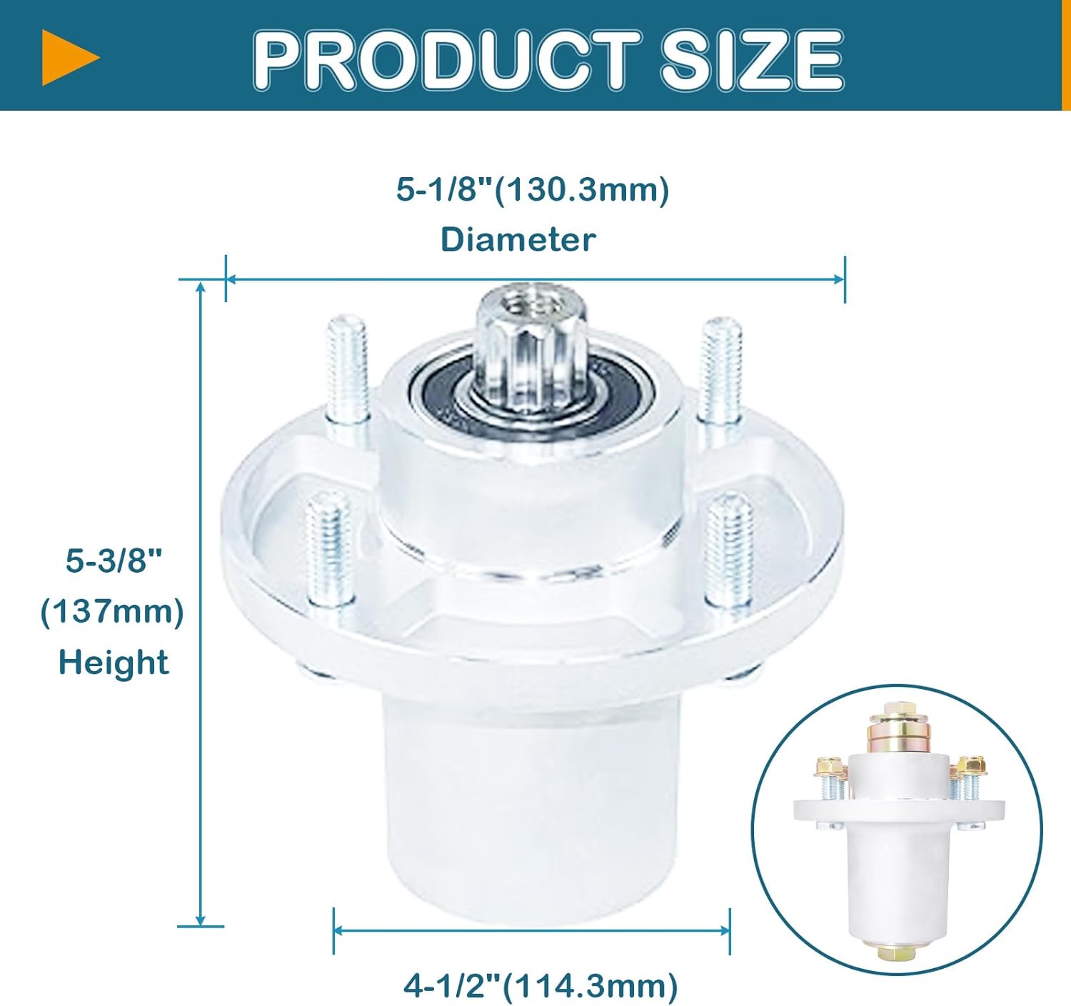 3-Pack Lawn Mower Spindle Assembly for Husqvarna Raptor , Raptor Flip ...