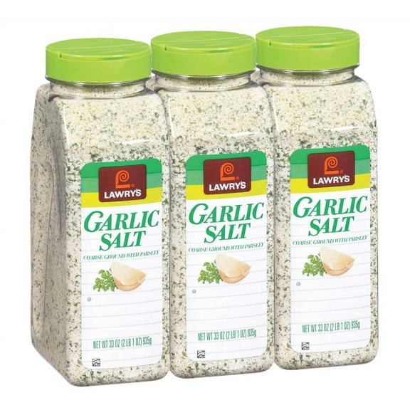 3 Pack | Lawry's Coarse Ground Garlic Salt with Parsley, 33 oz