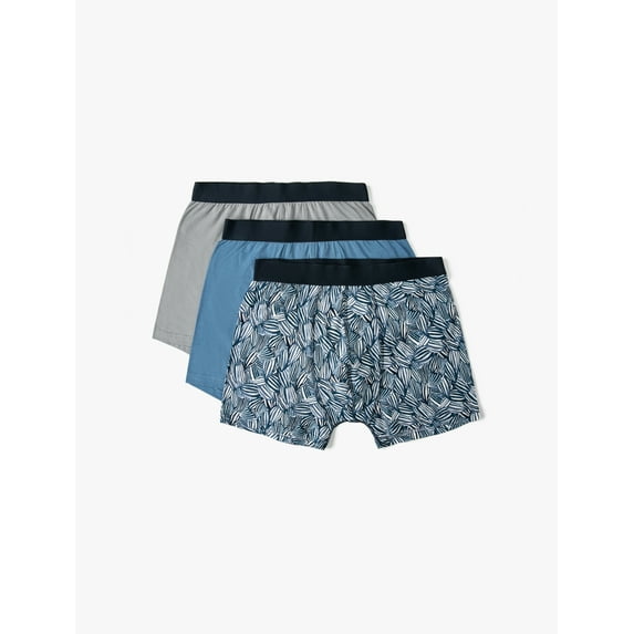 3-Pack Leaf Printed Multicolor Boxer Set